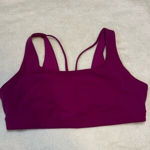 Athleta Ultra Pink Strappy Sports Bra Size 2X High Support Athleisure